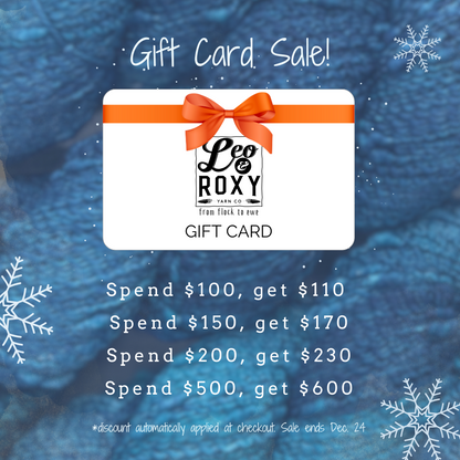 Leo & Roxy Yarn Co. Gift Card